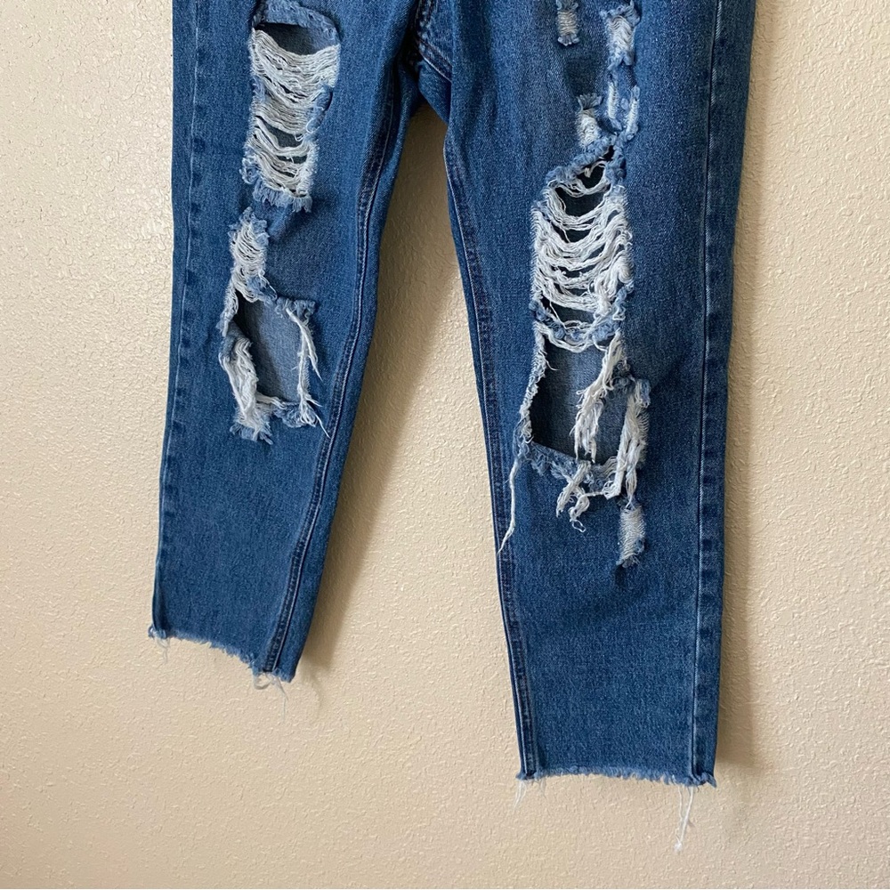 Distressed Blue Jeans - Picture 3 of 10